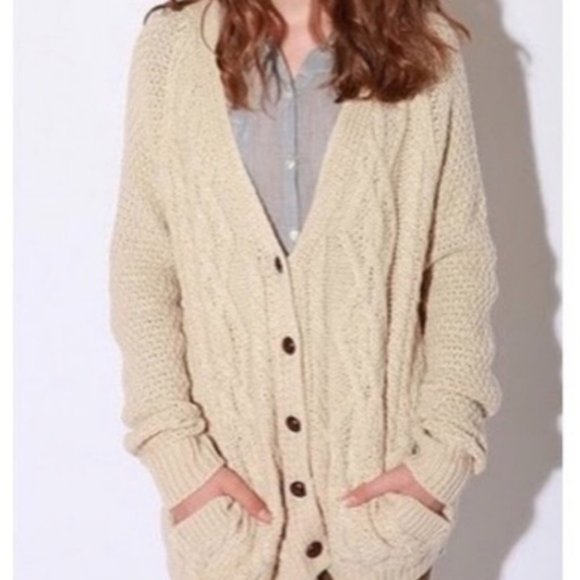 Urban Outfitters Sweaters - Urban Outfitters BDG Cable Knit Cardigan Medium